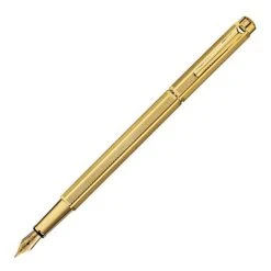 Caran D'Ache Caran Dache Ecridor Retro Gilded Gold-Plated Fountain Pen, Medium