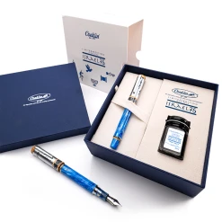 Conklin Israel 75th Anniversary Limited Edition Fountain Pen & Ink Bottle Set -truphaeinc shop 36a3814a be43 5944 8a7a 6ce8928c6db7