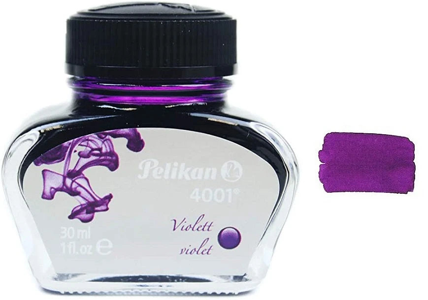 Pelikan 4001 Fountain Pen Ink Bottle, 30ml, Violet 3 Pelikan 4001 Fountain Pen Ink Bottle, 30ml, Violet