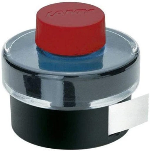 Lamy 50ml Fountain Pen Ink Bottle With Blotter Paper, Red 3 Lamy 50ml Fountain Pen Ink Bottle With Blotter Paper, Red