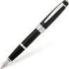 Cross® Cross Bailey Fountain Pen, Black Lacquer & Chrome, Medium Nib
