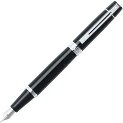 Sheaffer 300 Glossy Black With Chrome Trim Fountain Pen, Medium