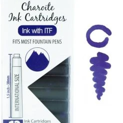 Monteverde International Standard Fountain Pen Ink Cartridges, Charoite