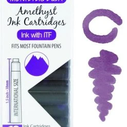 Monteverde International Standard Fountain Pen Ink Cartridges, Amethyst