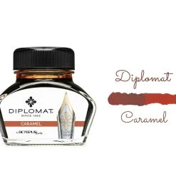 Diplomat Octopus Fountain Pen Ink Bottle, 30ml, Caramel Brown
