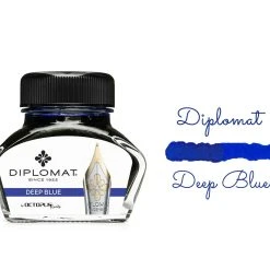 Diplomat Octopus Fountain Pen Ink Bottle, 30ml, Deep Ultramarine Blue