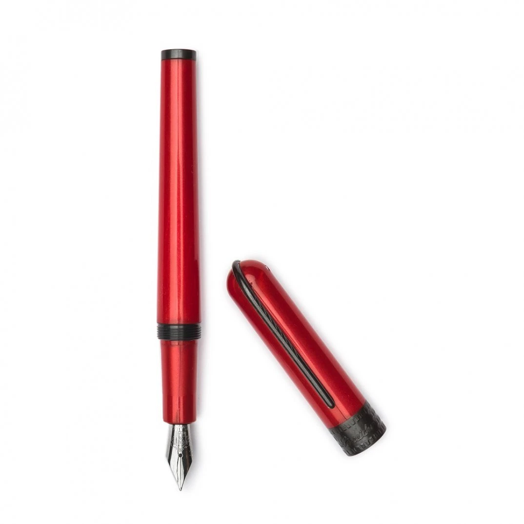 Pineider Metropolis Fountain Pen, Red 3 Pineider Metropolis Fountain Pen, Red