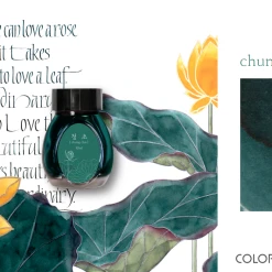 Colorverse Fountain Pen Ink Bottle, Project Series Volume 4, Minhwa, Chung Cho, 30ml