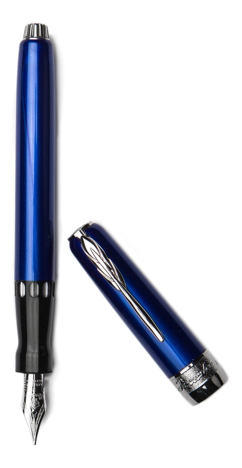 Pineider Full Metal Jacket Fountain Pen, Lightning Blue, 14K Gold Nib 3 Pineider Full Metal Jacket Fountain Pen, Lightning Blue, 14K Gold Nib