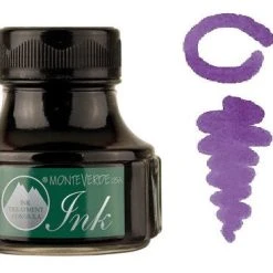 Monteverde 90ml Gemstone Fountain Pen Ink Bottle, Amethyst