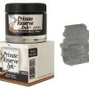 Private Reserve Pearlescent Fountain Pen Ink Bottle, 60ml, Black Silver -truphaeinc shop Black