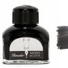 Pineider Fountain Pen Ink Bottle, 75ml Glass Bottle, Black -truphaeinc shop BottleBlack