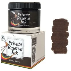 Private Reserve Fountain Pen Ink Bottle, 60ml, Ebony Brown