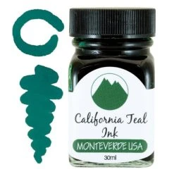 Monteverde 30ml Fountain Pen Ink Bottle, California Teal
