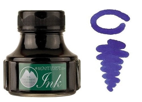 Monteverde 90ml Gemstone Fountain Pen Ink Bottle, Charoite 3 Monteverde 90ml Gemstone Fountain Pen Ink Bottle, Charoite