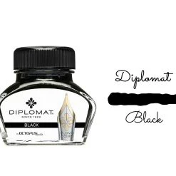 Diplomat Octopus Fountain Pen Ink Bottle, 30ml, Black