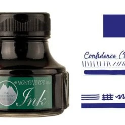 Monteverde 90ml Emotion Fountain Pen Ink Bottle, Confidence Blue