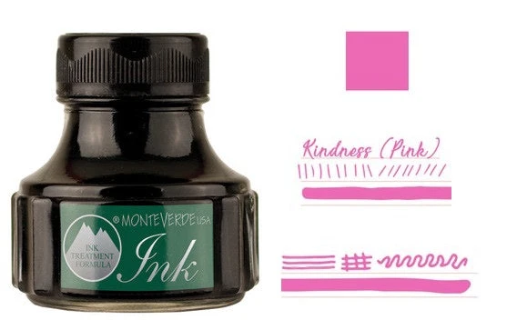 Monteverde 90ml Emotion Fountain Pen Ink Bottle, Kindness Pink 3 Monteverde 90ml Emotion Fountain Pen Ink Bottle, Kindness Pink