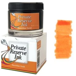 Private Reserve Fountain Pen Ink Bottle, 60ml, Shoreline Gold