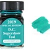 Monteverde 30ml Special Edition Fountain Pen Ink Bottle, Teal -truphaeinc shop MV 2019 DCSuperShow Teal 30ml FS 18653.1566858106