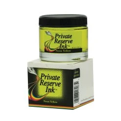 Private Reserve Fountain Pen Ink Bottle, 60ml, Neon Yellow