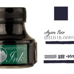 Monteverde 90ml Fountain Pen Ink Bottle, Azure Noir