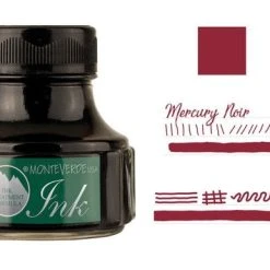 Monteverde 90ml Fountain Pen Ink Bottle, Mercury Noir