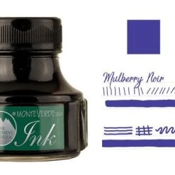 Monteverde 90ml Fountain Pen Ink Bottle, Mulberry Noir