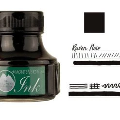 Monteverde 90ml Fountain Pen Ink Bottle, Raven Noir