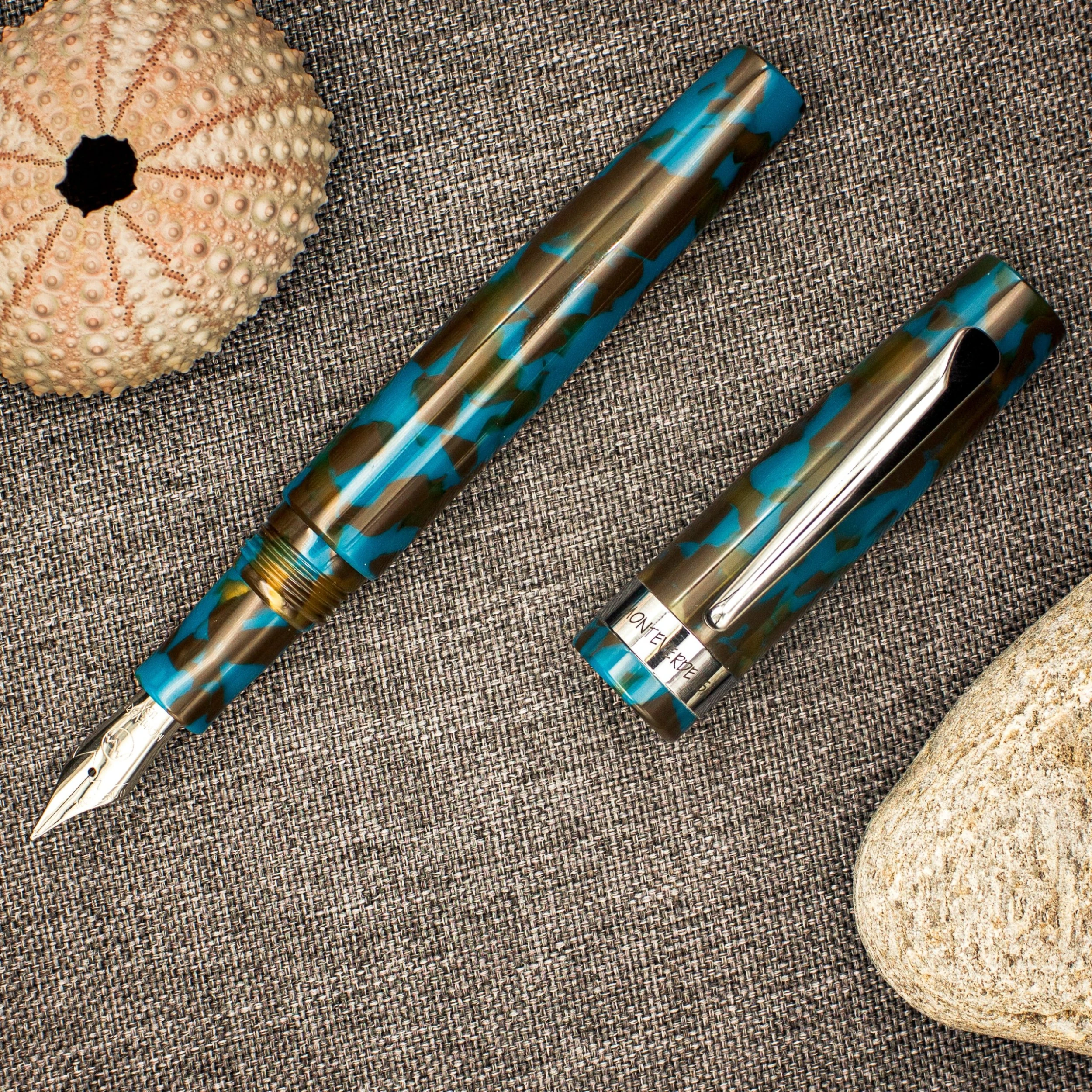 Monteverde Giant Sequoia Fountain Pen, Southwest Blue Brown 3 Monteverde Giant Sequoia Fountain Pen, Southwest Blue Brown