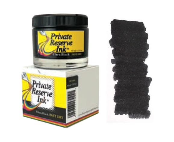 Private Reserve Fountain Pen Ink Bottle, 60ml, Ultra Black Fast Dry 3 Private Reserve Fountain Pen Ink Bottle, 60ml, Ultra Black Fast Dry