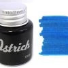 Ostrich Fountain Pen Ink Bottle, 18ml, Sea Of Okinawa Blue -truphaeinc shop SeaOfOkinawa