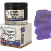Private Reserve Pearlescent Fountain Pen Ink Bottle, 60ml, Violet Silver -truphaeinc shop Violet