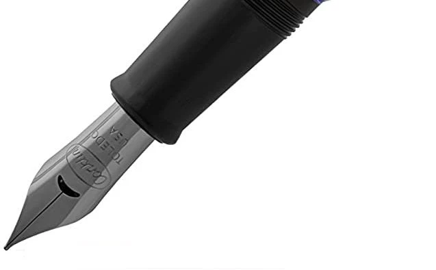 Conklin Carbon Fiber Stealth Word Gauge Fountain Pen, Blue 4 Conklin Carbon Fiber Stealth Word Gauge Fountain Pen, Blue - Image 2