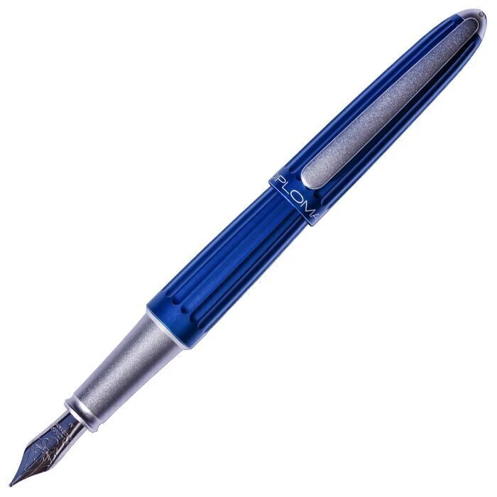 Diplomat Aero Blue Fountain Pen 3 Diplomat Aero Blue Fountain Pen