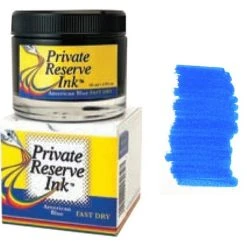 Private Reserve Fountain Pen Ink Bottle, 60ml, American Blue Fast Dry