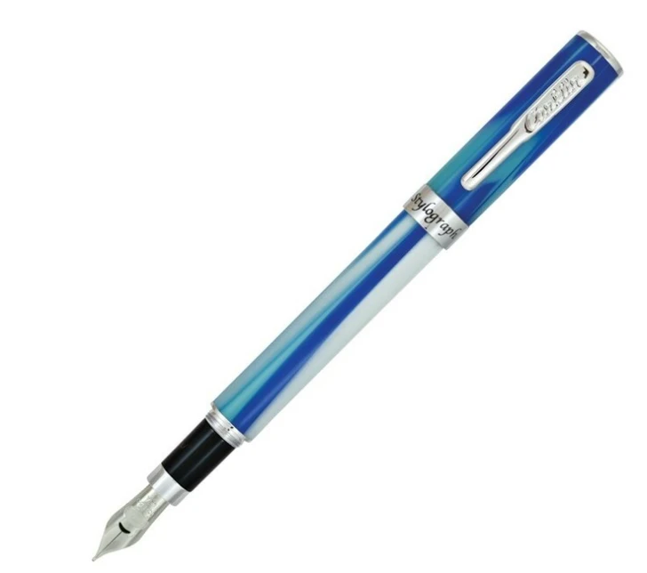 Conklin Stylograph Fountain Pen, Arctic Blue 3 Conklin Stylograph Fountain Pen, Arctic Blue