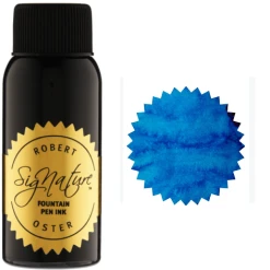 Robert Oster Fountain Pen Ink Bottle, 50ml, Australian Opal Blue