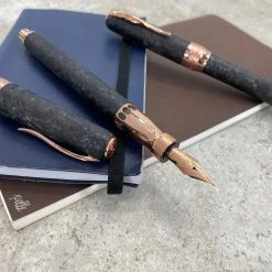 Pineider Limited Edition Forged Carbon Fountain Pen, Rose Gold Trim -truphaeinc shop carb3 ce0f8ec9 04fb 4a89 9923 e2c415b771af scaled