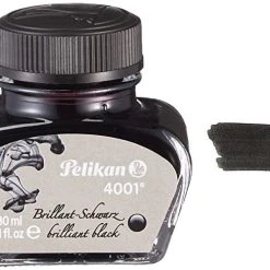 Pelikan 4001 Fountain Pen Ink Bottle, 30ml, Brilliant Black