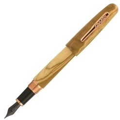 Conklin All American Limited Edition Olive Wood Fountain Pen, Rose Gold Trim -truphaeinc shop gold1