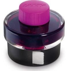 Lamy 50ml Fountain Pen Ink Bottle With Blotter Paper, Vibrant Pink