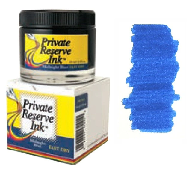 Private Reserve Fountain Pen Ink Bottle, 60ml, Midnight Blue Fast Dry 3 Private Reserve Fountain Pen Ink Bottle, 60ml, Midnight Blue Fast Dry