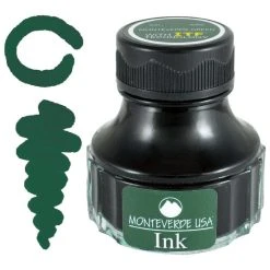 Monteverde 90ml Fountain Pen Ink Bottle, Monteverde Green