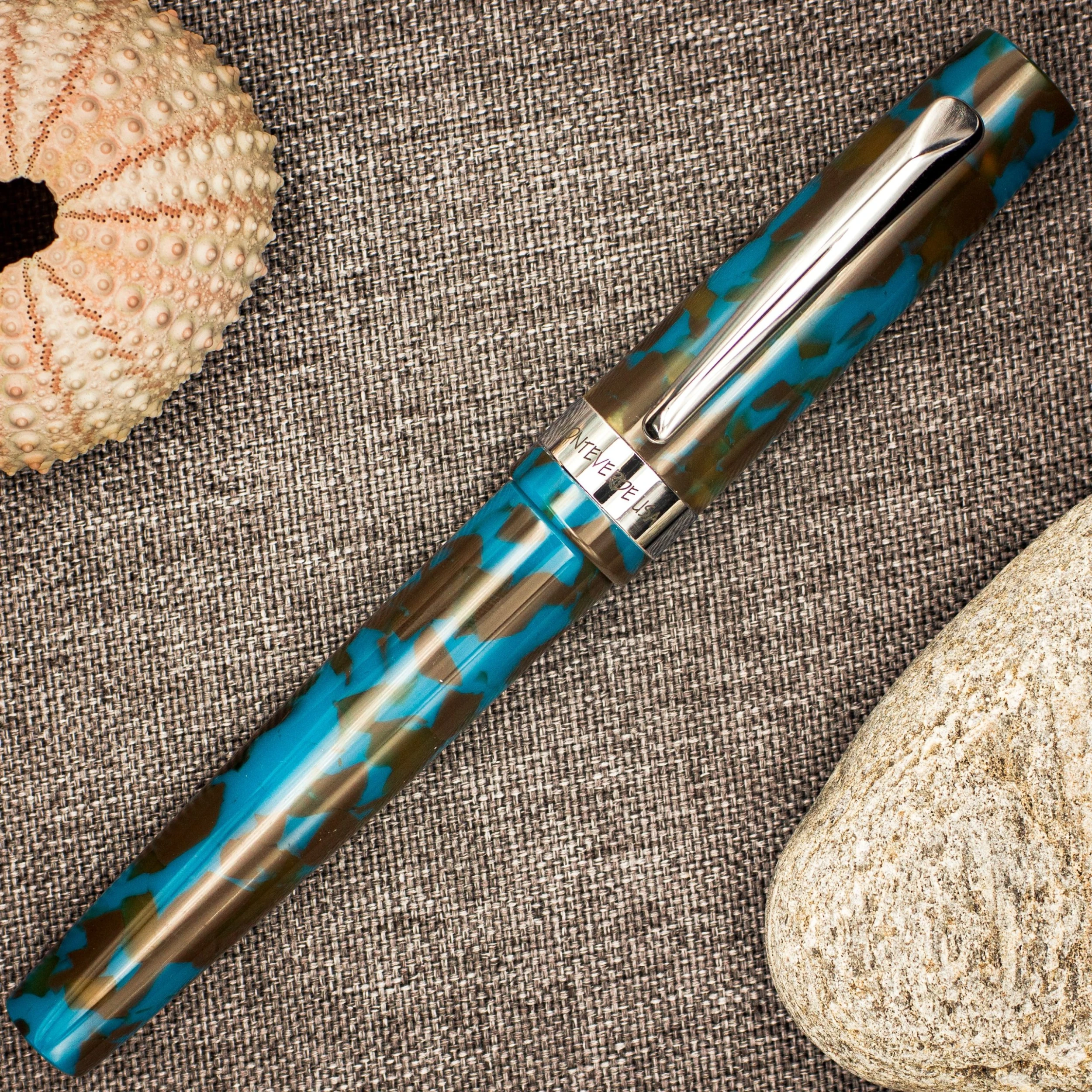Monteverde Giant Sequoia Fountain Pen, Southwest Blue Brown 4 Monteverde Giant Sequoia Fountain Pen, Southwest Blue Brown - Image 2