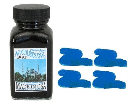 Noodlers Fountain Pen Ink Bottle - Ottoman Azure 3 Noodlers Fountain Pen Ink Bottle - Ottoman Azure