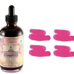 Noodlers Fountain Pen Ink Bottle - 4.5 Oz Baystate Cranberry W/ Free Pen